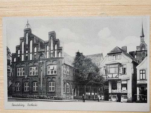 Rendsburg rathaus - ak,