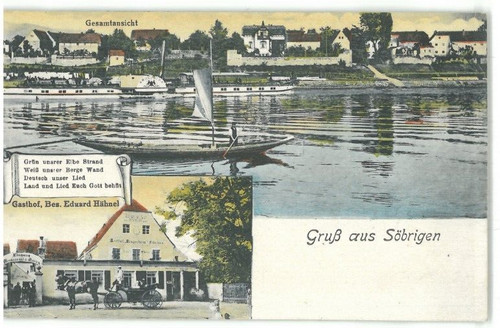 Ansichtskarte söbrigen - ansichtskarte,
