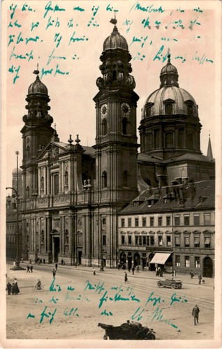 München theatinerkirche - ak,