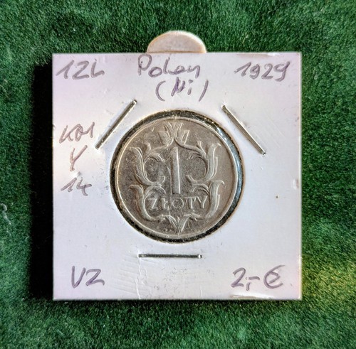 Alte münze polen zloty - zloty, 1929