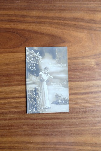 Postkarte frau - ~, *